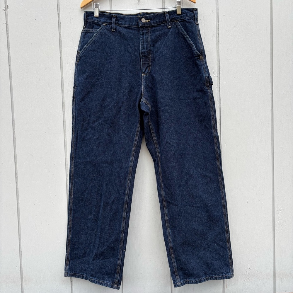 CARHARTT Carpenter Denim Jeans—Men’s 34 x 30—Baggy—High Rise—B13 HDK—VG+